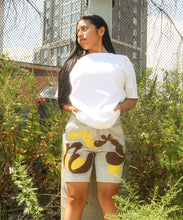 Load image into Gallery viewer, "NE" PLAYFUL STAR STITCHED SHORTS
